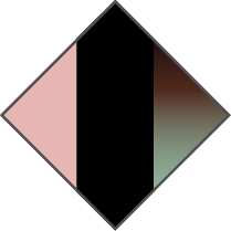 PINK / BLACK / GRADIENT BROWN-GREEN