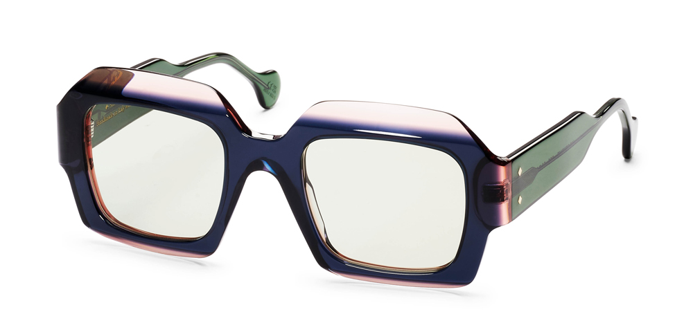 SLATE BLUE / PINK - PHOTOCHROMIC GREEN LENS