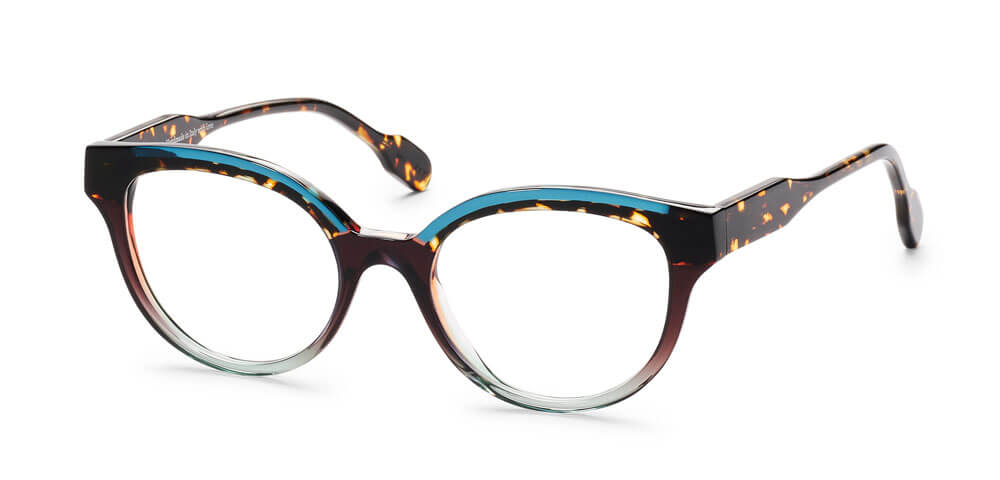 TURQUOISE / DARK HAVANA / GRADIENT BROWN-GREEN