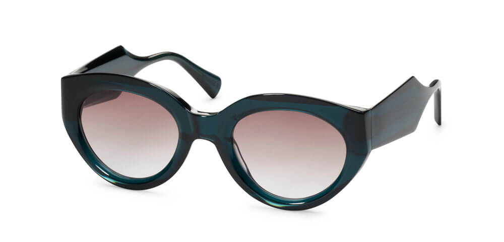 DARK TEAL - GRADIENT BROWN-LIGHT BLUE LENS