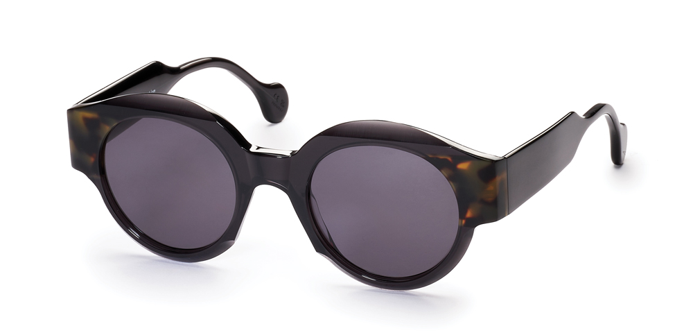 DARK GREY / BROWN HAVANA - plain grey lens