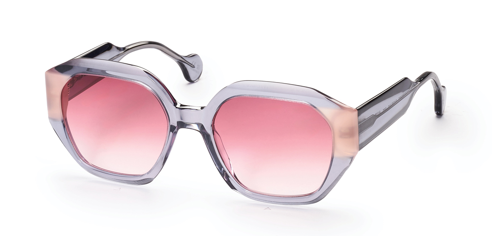 LIGHT LILAC / PINK - photochromic gradient bordeaux lens