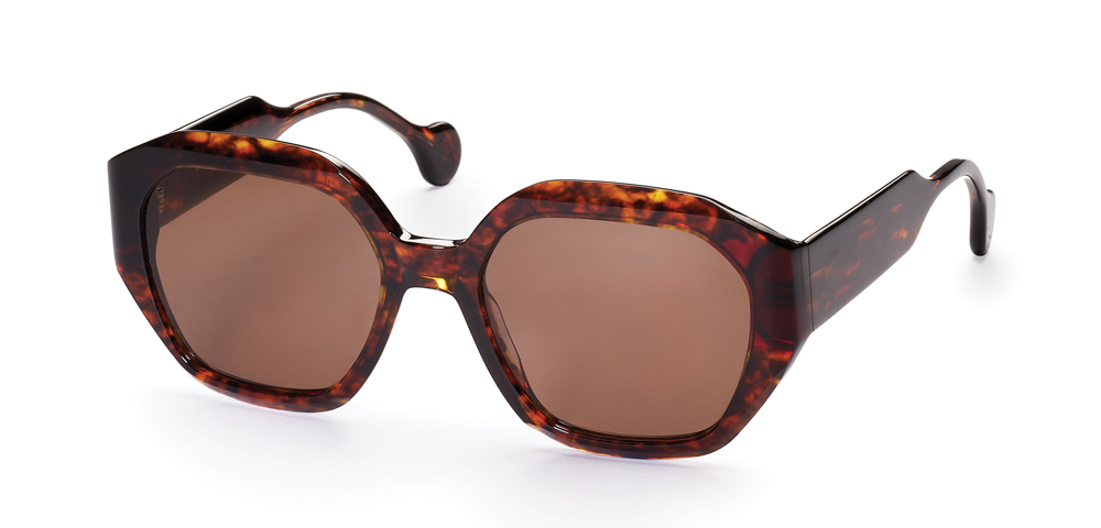 BROWN TORTOISE / DARK RED - brown lens